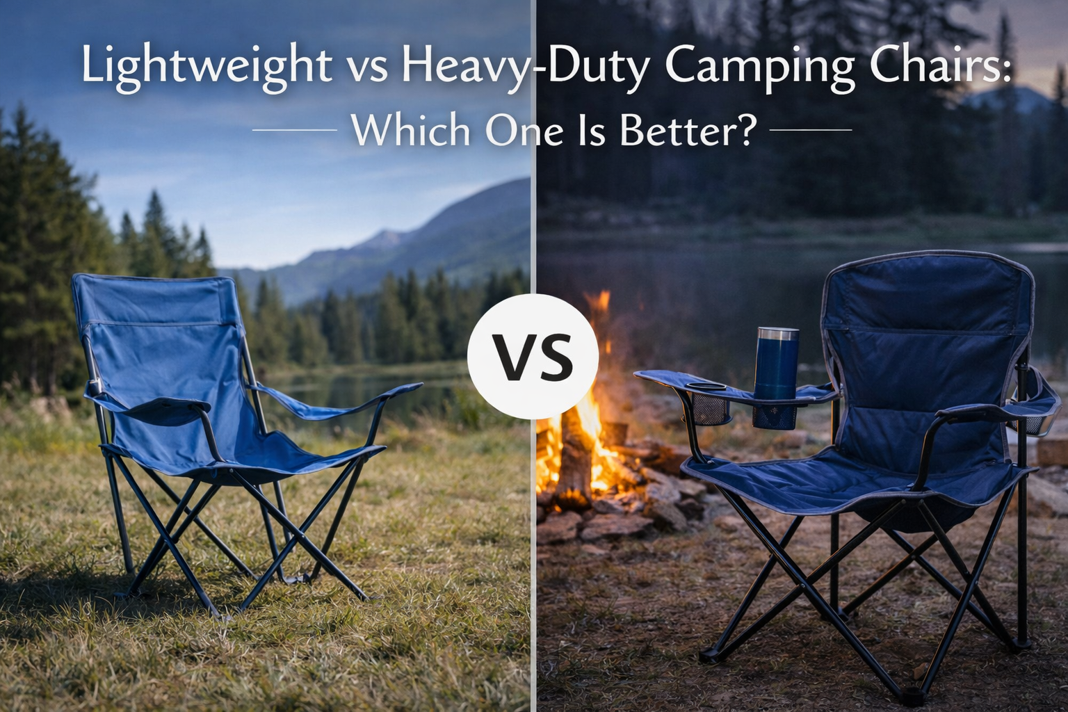 Lightweight vs Heavy-Duty Camping Chair — How to Choose Based on How You Actually Camp