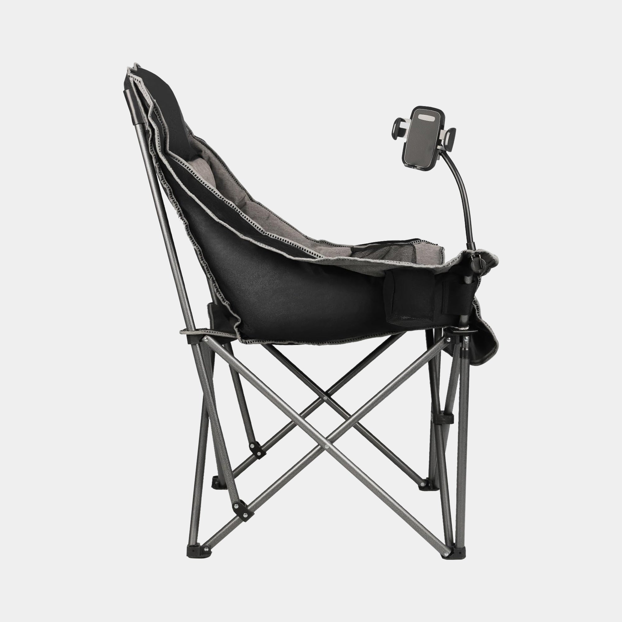 Oversized Folding Camping Chair for Adults with Cup Holder Phone Holder and Side Pocket 400 lb